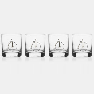 Verre À Whisky Vélo ancien à grande roue