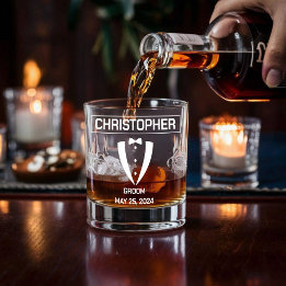 Verre À Whisky Verre de whisky Groom personnalisé