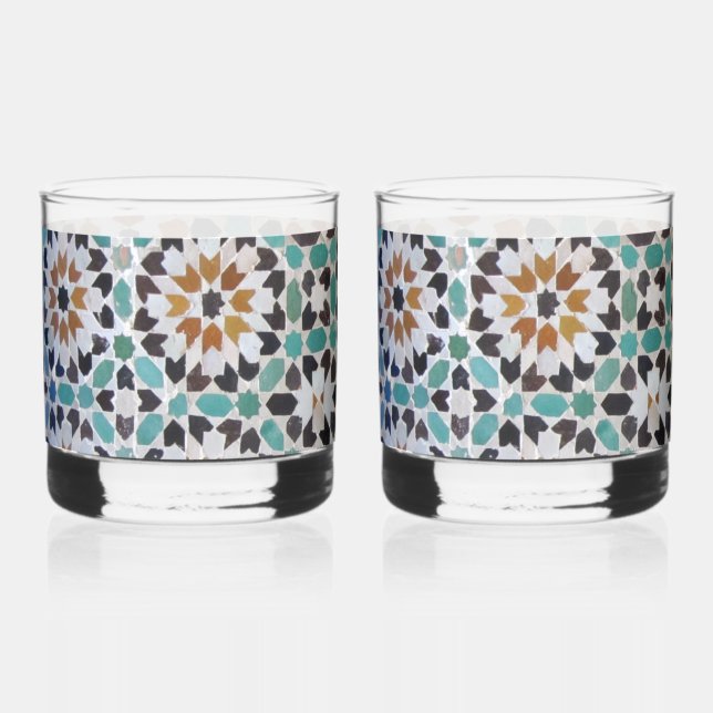 Verre À Whisky Verrines à mosaique de Marrakech (Recto)