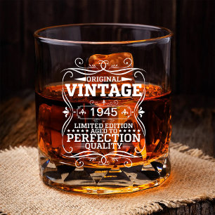 Verre À Whisky Vintage 1945 80e anniversaire Aged To Perfection