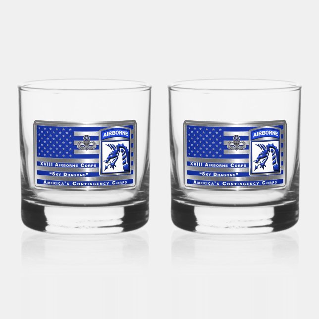 VERRE À WHISKY XVIII AIRBORNE CORPS (Recto)
