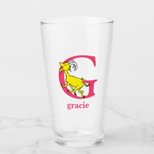 Verre ABC du Dr Seuss : Lettre G - Rose   Ajouter Votre 
