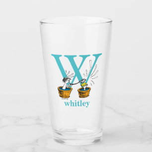 Verre ABC du Dr Seuss : Lettre W - Bleu   Ajouter Votre 