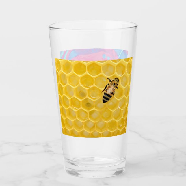 Verre abeille et nid d'abeille (Devant)