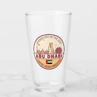 Abou Dhabi Émirats arabes unis Emblem Skyline