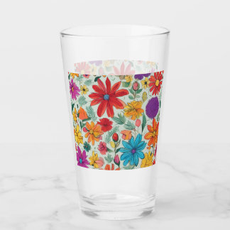 Verre Abstrait floral #65