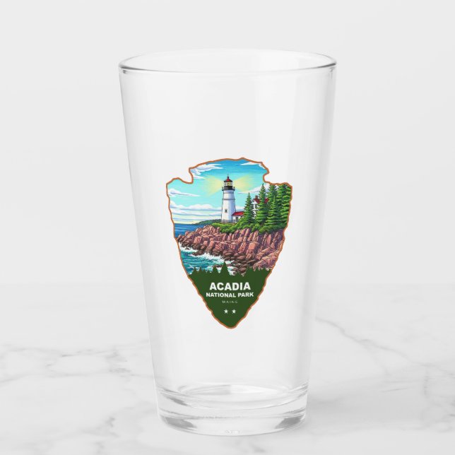 Verre Acadia National Park Maine Arrowhead (Devant)