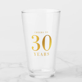Verre Acclamations d'or de Faux à 30 ans d'anniversaire