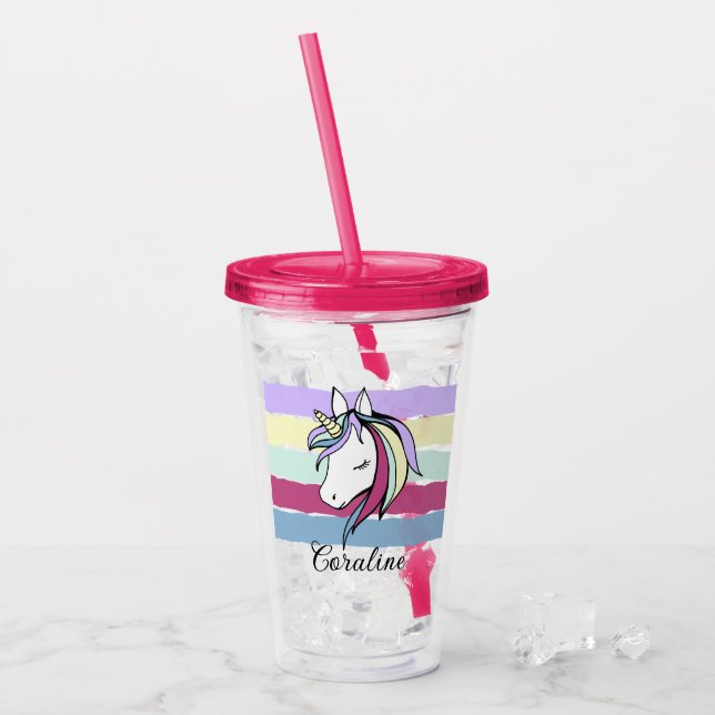 Verre acrylique avec une jolie illustration de lic (Devant glace)