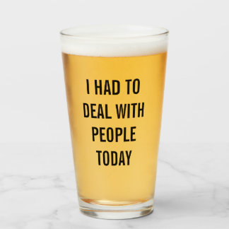 Verre Affaire drôle avec des personnes