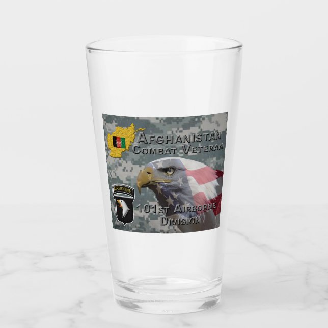 Verre " Afghanistan Combat Veteran " - 101e Division aér (Devant)