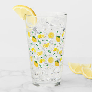 Verre Agrumes TROPICALES FRUITS D'ÉTÉ Citron orange tran
