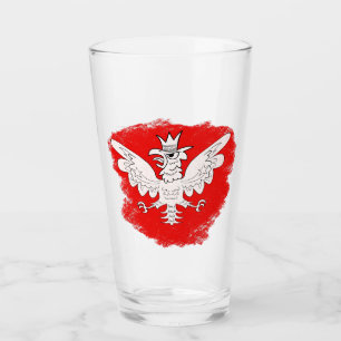 Verre Aigle blanc polonais