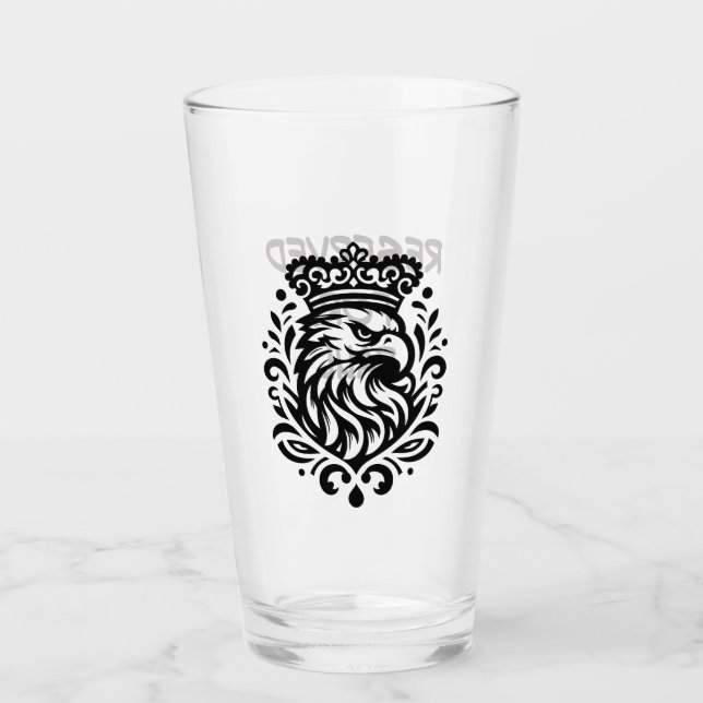 Verre Aigle | RÉSERVÉ | Libbey Pint 16 oz personnalisé (Devant)