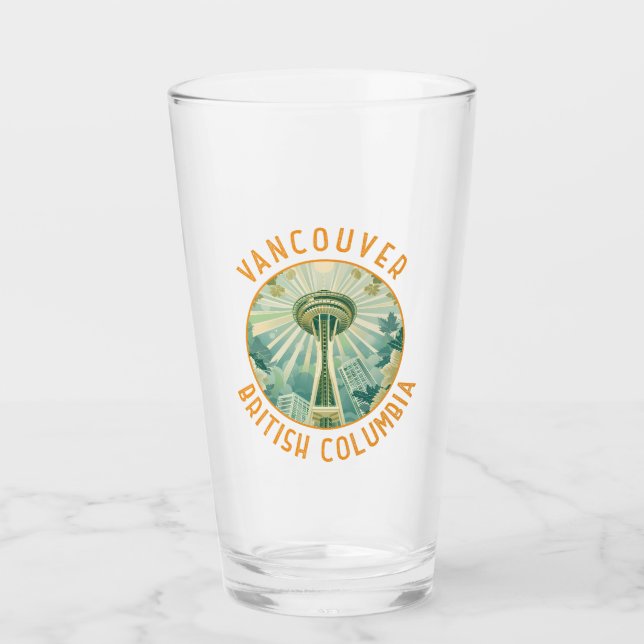 Verre Aiguille spatiale du Canada de Vancouver Retro (Devant)