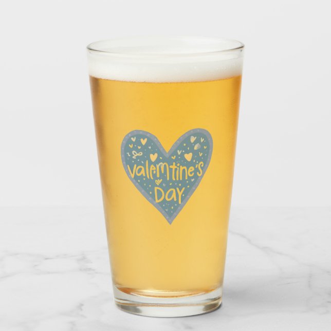 Verre Aimer boire des lunettes (Devant (rempli))