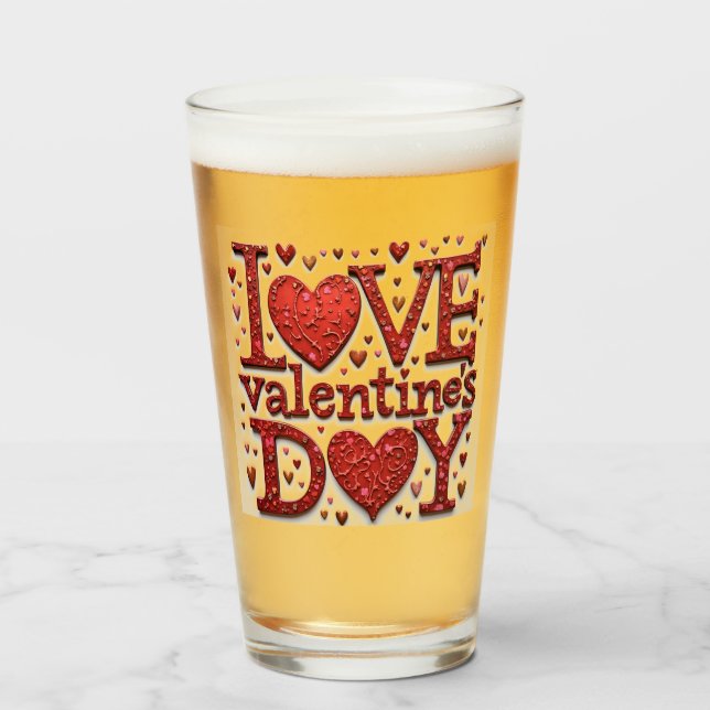 Verre Aimer boire des lunettes (Devant (rempli))