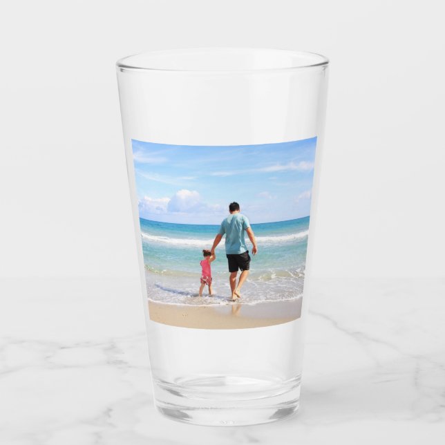 Verre Ajouter votre propre photo et/ou texte (Devant)