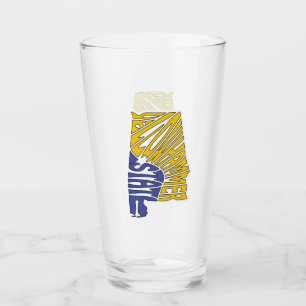 Verre Alabama surnom Word Art