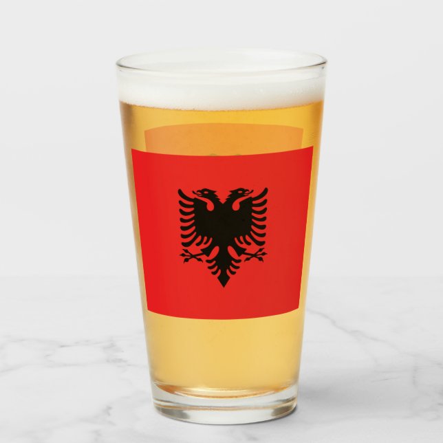 Verre Albanie (Devant (rempli))