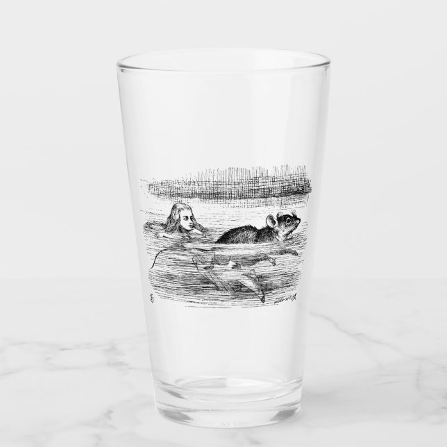 Verre Alice au pays des merveilles (Devant)