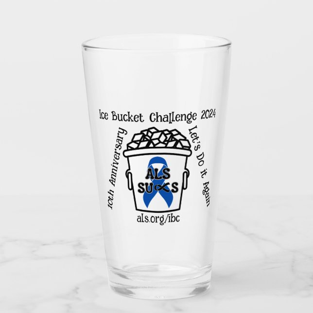 Verre ALS Sucre Ice Bucket Challenge (Devant)