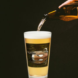 Verre American Wigeon Duck on Pond