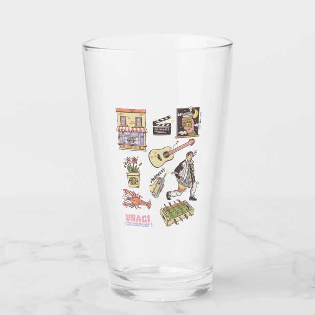 Verre AMIS™ | Graphique d'icônes de dessin (Devant)