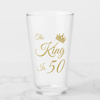 Verre Amusant 50e anniversaire pour les hommes