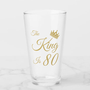 Verre Amusant 80ème anniversaire pour les hommes