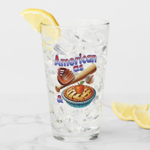 Verre Amusant américain comme Baseball & Pomme Pie