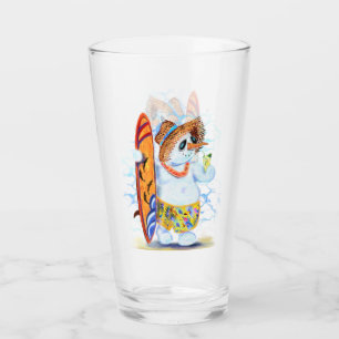 Verre amusant avec surfeur de neige d'été
