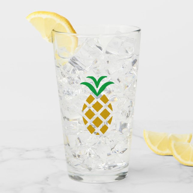 Verre ananas (Devant glace)