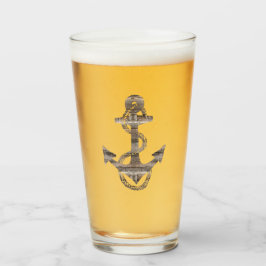 Verre ANCRE en bois rustique cool + ROPE |