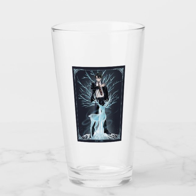 Verre Anime HARRY POTTER™ Stag Patronus (Devant)