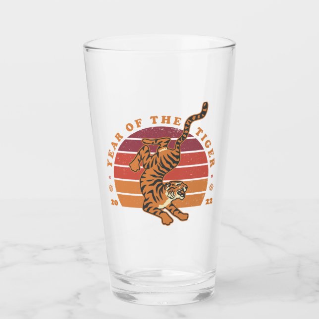 Verre Année chinoise du tigre 2022 (Devant)