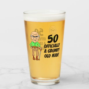 Verre Anniversaire Officiellement Grumpy Old Man