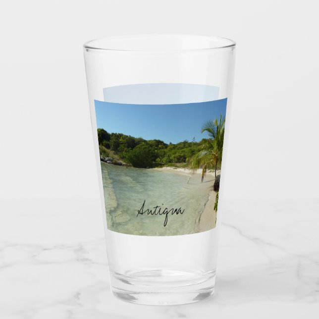 Verre Antiguan Beach Beautiful Tropical Landscape (Devant)
