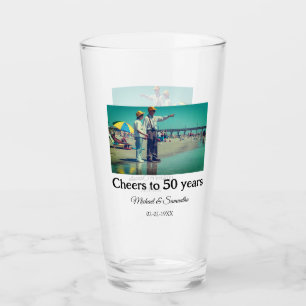 Verre applaudissements à 50 ans anniversaire ajouter nom