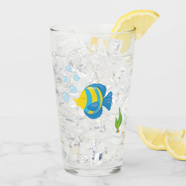 Verre Aquarium de l'aquarium du Fish Bowl Tropical pour  (Dos glace)