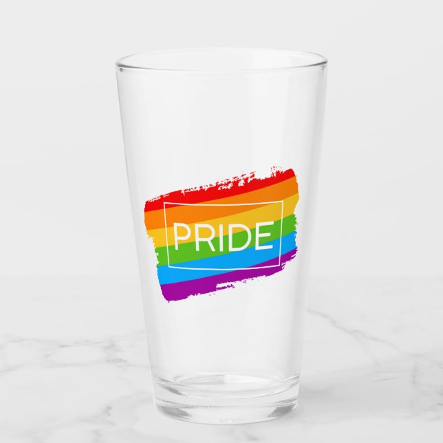 Verre Arc-en-ciel de la Fierté de Bruxelles (Devant)