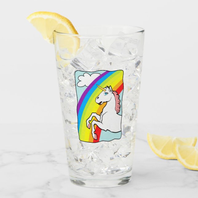 Verre Arc-en-ciel de Unicorne (Devant glace)