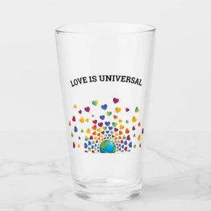 Verre Arc-en-ciel élégant de cœurs design