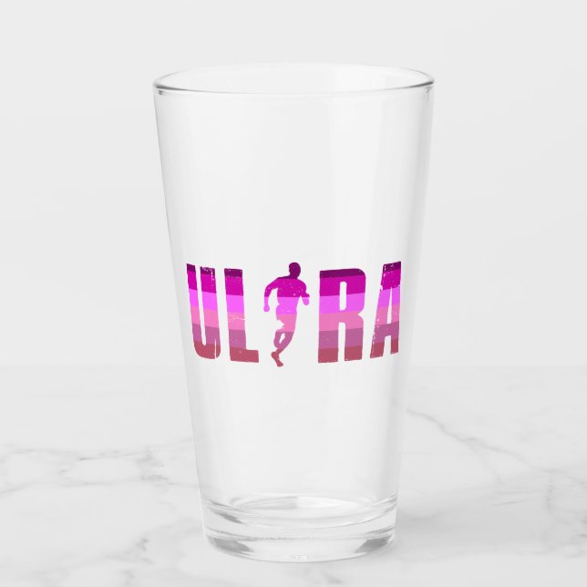 Verre Arc-en-ciel rose pourpre ultra-courant (Devant)