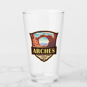 Verre Arches National Park Illustration Rétro