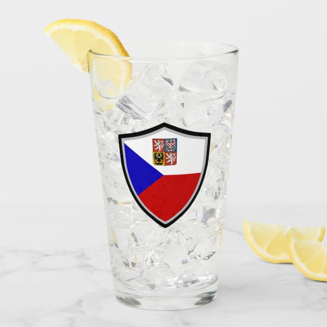 Verre Armoiries de la République tchèque (Devant glace)