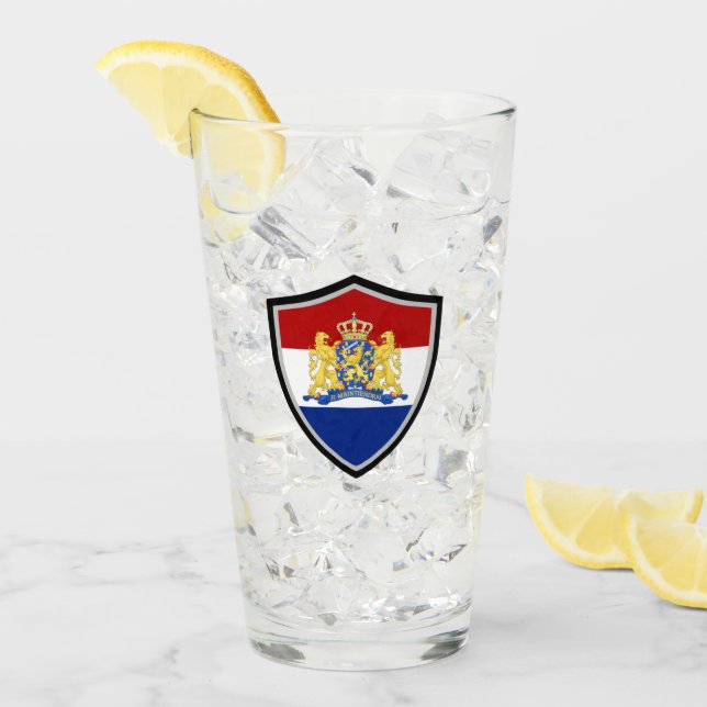 Verre Armoiries hollandaises (Devant glace)