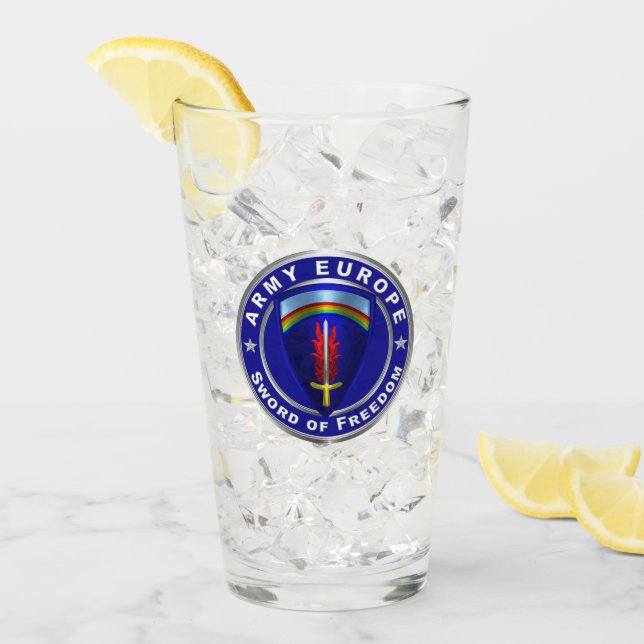 Verre Army Europe USAREUR (Devant glace)