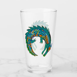 Verre Art de l'alligator tribal