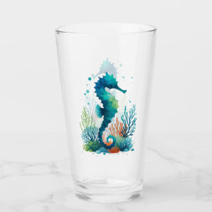 Verre art marin/de plage/côtier hippique